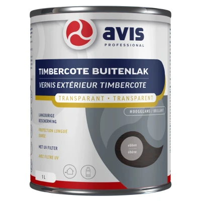 Afbeelding van Avis Timbercote Ebben Hoogglans 1 liter Blanke lak &amp; Beits