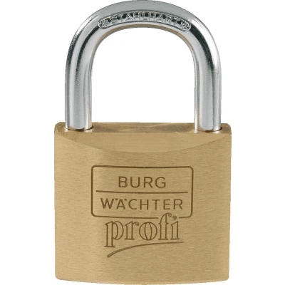 Afbeelding van Burg Wächter Profi messing hangslot verschillend sluitend 40 mm