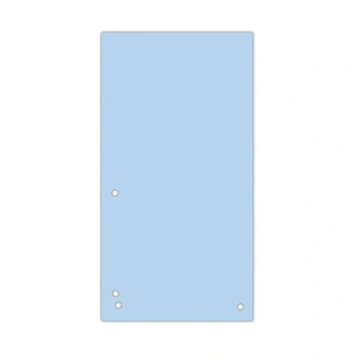 Afbeelding van DONAU 100 stuks scheidingsstrips/kleur: blauw/1/3 A4 van 190 g/m² gerecycled karton, 4 voudige perforatie, 23,5 x 10,5 cm, gelocht/tabbladen, mappen, tabbladen, made in EU