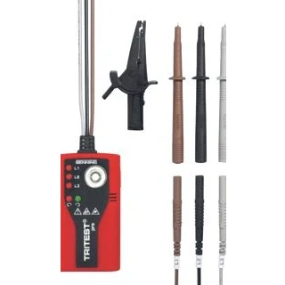 Afbeelding van Benning tritest pro draaiveldrichtingtester met led aanduiding en zaklamp geintegreerde magneethouder riemclip aan de