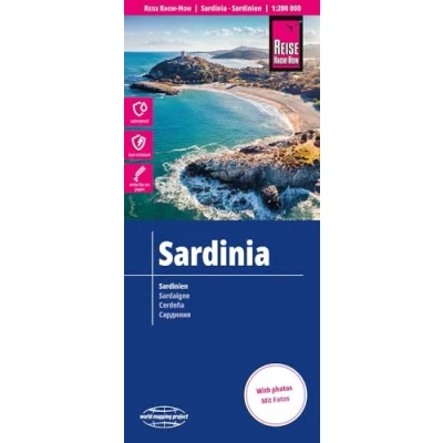Afbeelding van Reise Know How Landkarte Sardinien / Sardinia (1:200.000): reiß und wasserfest (world mapping project)