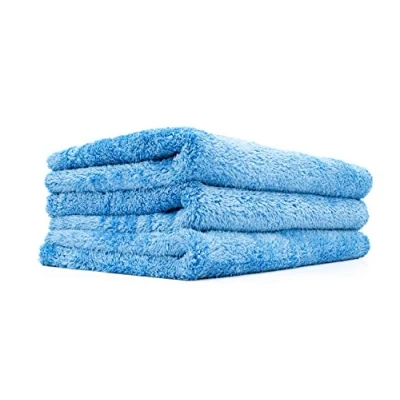 Afbeelding van The Rag Company Eagle Edgeless 500 (3 Pack) Professionele Koreaanse 70/30 Blend Super Pluche Microfiber Detailing Handdoeken, 500GSM, 16&quot; x 24&quot;, Blauw