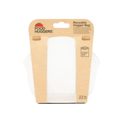Afbeelding van Food Huggers Herbruikbare Bewaarzak 400ml Clear