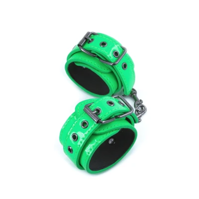 Afbeelding van Bondageset Electra Wrist Cuffs Groen
