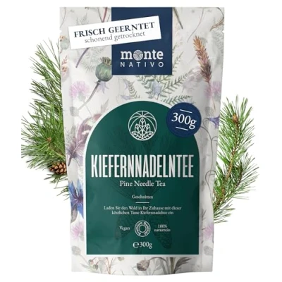 Afbeelding van dennennaaldenthee Monte Nativo (300 g) 100% pure en natuurlijke zonder toevoegingen Dennennaalden als kruidenthee Thee cadeau Aromatische Fruitthee Ijsthee