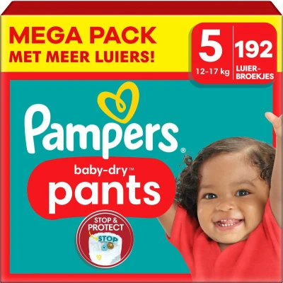 Afbeelding van Pampers Baby Dry Pants Maat 5 Maandbox 192 stuks 12/17KG