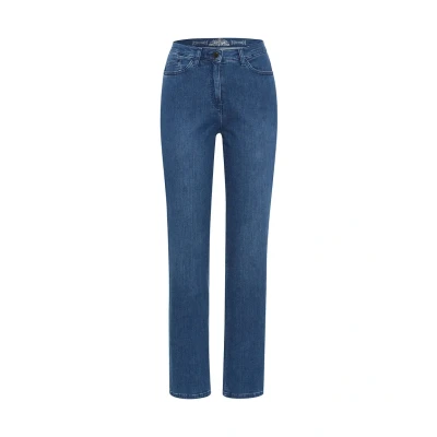 Afbeelding van Raphaela by Brax Dames Patti Straight Invisible Shape, New Authentic Denim, Slim Jeans, Stoned, 31W x 30L