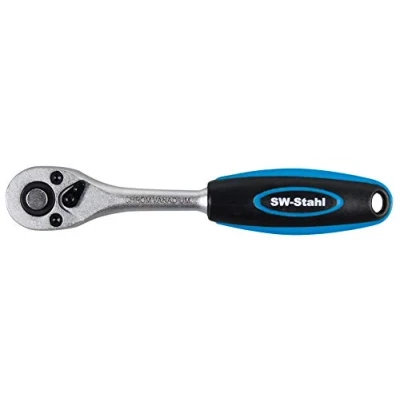 Afbeelding van SW Stahl 05795L Omschakelratel, 1/4 inch, fijn getand met 72 tanden, inzetvergrendeling, chroom vanadiumstaal