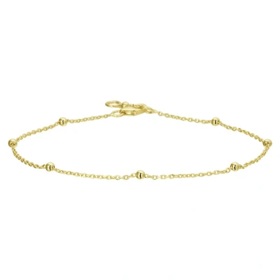 Afbeelding van 14K Geelgoud Armband Anker Bolletjes 1,0 Mm 17 19 Cm 4028278