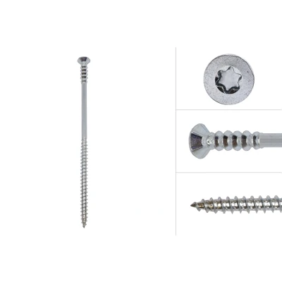 Afbeelding van Stelschroeven Verzinkt 6 x 145 mm Torx 25 Doos 100 stuks