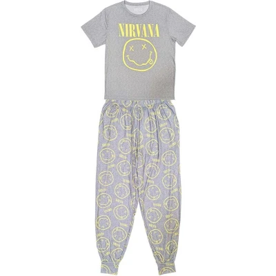 Afbeelding van Nirvana Yellow Smile Pyjama XL Grijs