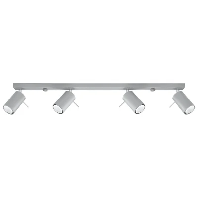 Afbeelding van LED Plafondspot grijs RING 4 x GU10 aansluiting