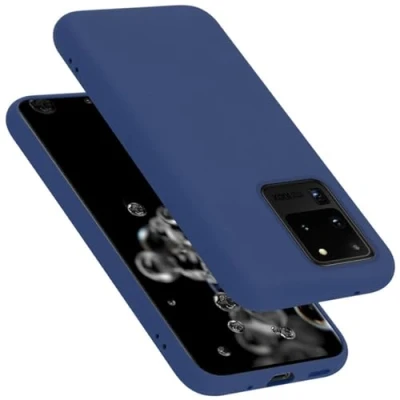 Afbeelding van Cadorabo Hoesje geschikt voor Samsung Galaxy S20 ULTRA Case in LIQUID BLAUW Beschermhoes TPU silicone Cover