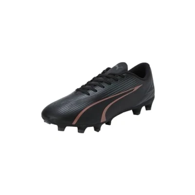 Afbeelding van Puma Ultra PLAY FG/AG Voetbalschoenen met Kunststof noppen, Heren, Maat: 44.5, Black/copper rose