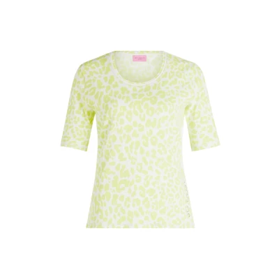 Afbeelding van Betty Barclay MIT Struktur Tshirt print, Dames, Maat: 38, Cream green