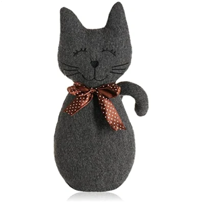 Afbeelding van Deurstopper, zware deurhouder, schattig kattendesign, functioneel woonaccessoire, stopper voor ramen en deuren, optimaal bij doorgang (1 stuk kat Krissy)