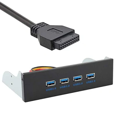 Afbeelding van JSER U3 110 BD8 80 Xiwai USB 3.0 HUB 4 poorten Voorpaneel naar Moederbord 20Pin Connector Kabel voor 5.25&quot; CD ROM Bay