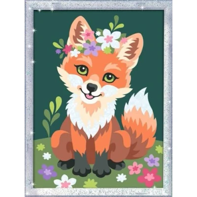 Afbeelding van Ravensburger CreArt 23765 Blumiger Fuchs Malen nach Zahlen für Kinder ab 9 Jahre