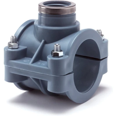 Afbeelding van PP aanboorzadel 1x binnendraad 40mm x ¾&quot;
