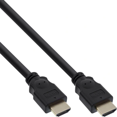 Afbeelding van InLine HDMI cable, 19pin M/M, 1m kabel Type A (Standaard) Zwart