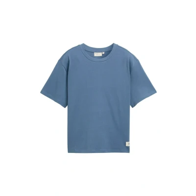Afbeelding van TOM Tailor denim BOXY Tshirt basic, Dames, Maat: Large, Dusty blue