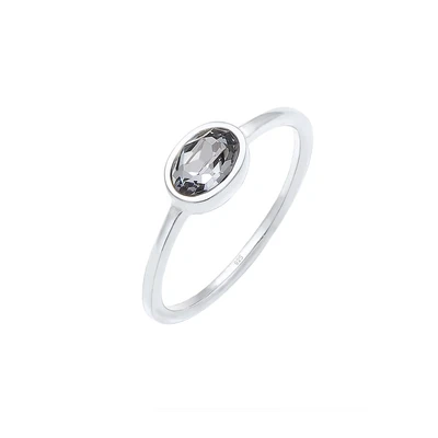 Afbeelding van Elli Basic Ring silvercoloured, Dames, Maat: 54, Silver coloured