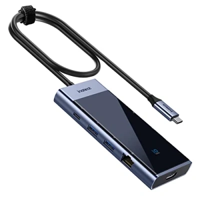 Afbeelding van Inateck USB C hub met 10 poorten, 3.2 Gen 2 snelheid, 50 cm kabel, HB2026