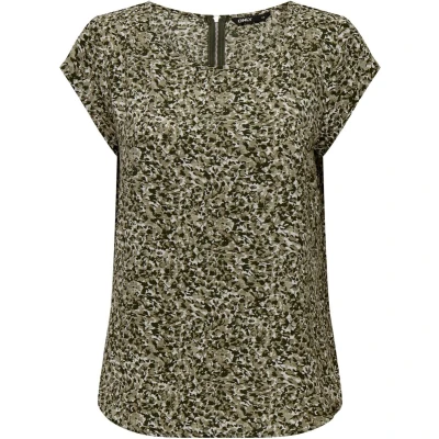 Afbeelding van ONLY VIC SS AOP NOOS PTM Blouse duffel, Dames, Maat: 34, Duffel