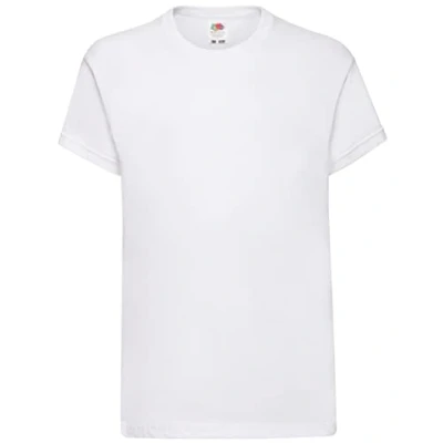 Afbeelding van Fruit of the Loom Origineel T shirt voor kinderen, uniseks, Wit, 5 6 jaar