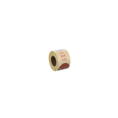 Afbeelding van Stickers Du Bist Toll Mixed On Roll 50 mm per rol van 500 stuks