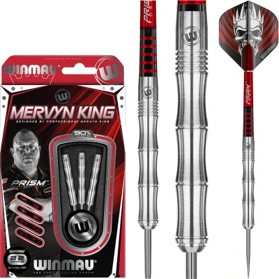 Afbeelding van WINMAU Mervyn King Signature Edition: Steeltip Tungsten Dartpijlen Professioneel 22g