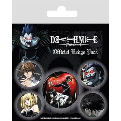 Afbeelding van Death Note: Characters Buttons Badge Pack Anime