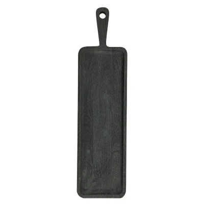 Afbeelding van By Boo Borrelplank Plancha Large Zwart
