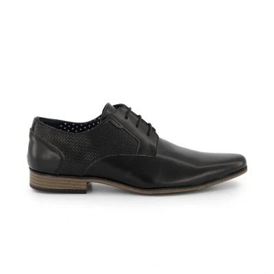 Afbeelding van Gents Veterschoen splitleer zwart Maat 46