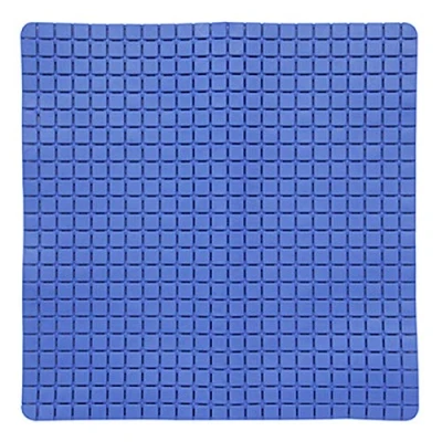 Afbeelding van MSV Douche/bad anti slip mat badkamer rubber blauw 54 x cm Badmatjes