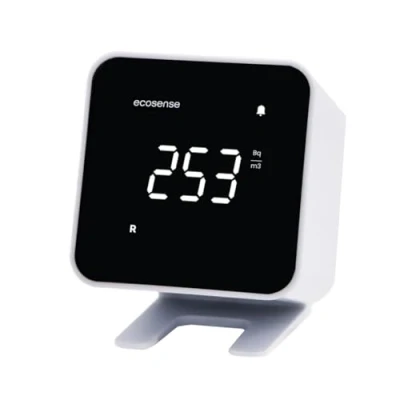 Afbeelding van Ecosense EB100 EcoBlu, Home Radon Detector, Capture &amp; Display Resultaten elke 10 minuten, korte en lange termijn continue monitoring, eenvoudig te gebruiken