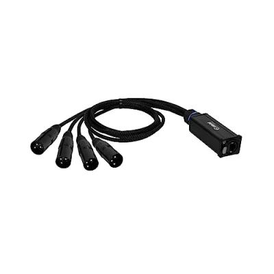 Afbeelding van Adam Hall Cables 4 Star CATBOX XM3 Audio &amp; DMX Adapter 3 polige XLR Male x Cat.6a