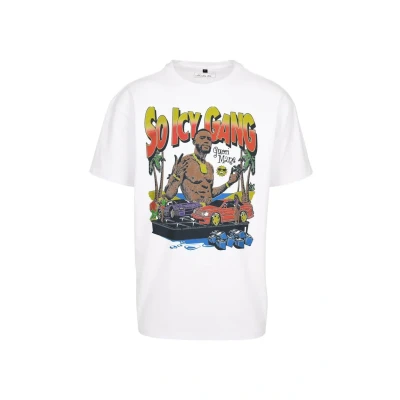 Afbeelding van Mister Tee Gucci Mane So Icy Oversize Heren T shirt XS Wit