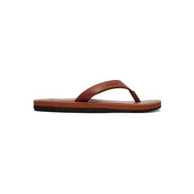 Afbeelding van Quiksilver Pantoffels Tan solid, Maat: 42, solid Kunststof