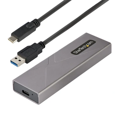 Afbeelding van StarTech.com USB C 10Gbps naar M.2 NVMe or SATA SSD Behuizing, Gereedschaploze Externe PCIe/