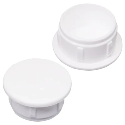Afbeelding van SKIR&#039;CO (10 stuks) Witte Plastic Gatenpluggen 20 mm, Boorgat Cover Caps, Meubelgat Plug, Schroefgat Plugs