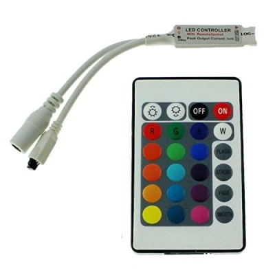 Afbeelding van Mini RGB LED 24Key Controller 12V 72W RGB; 4 Pin plug + play