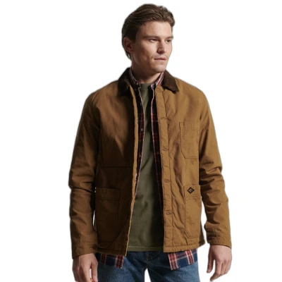 Afbeelding van Superdry Utility Mix Overhemd Bruin XL Man