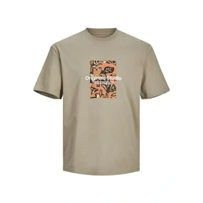 Afbeelding van Jack &amp; Jones Jorsequoia TEE CREW NECK Tshirt print, Heren, Maat: Small, Silver sage