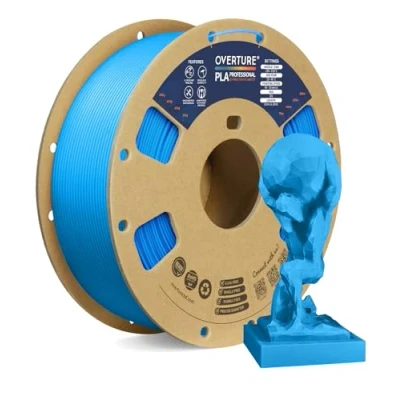 Afbeelding van OVERTURE PLA Plus (PLA+) filament 1,75 mm, professionele sterkte, 1 kg (2,2 lbs), maatnauwkeurigheid 99% waarschijnlijkheid +/ 0,03 voor 3D printers (digitaal blauw)