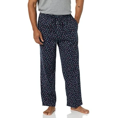 Afbeelding van Amazon Essentials Men&#039;s Geweven pyjamabroek met rechte pasvorm, Marineblauw Paisley, L