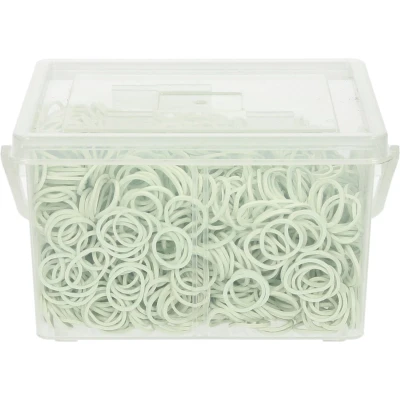 Afbeelding van Premiere Manenelastiekjes Wit 2500st