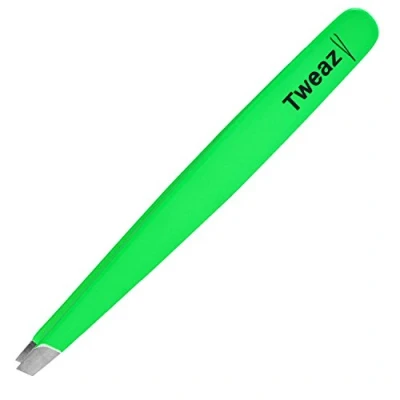 Afbeelding van K Pro TWEAZY haarpincet om wenkbrauwen te epileren, eerste hulp (neon groen)