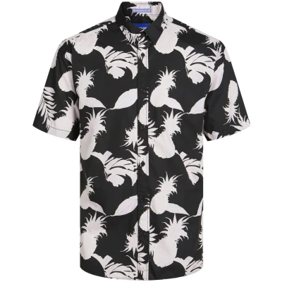 Afbeelding van Jack &amp; Jones Jorjoshua Aruba Shirt Overhemd, Heren, Maat: 3XL, Tap shoe