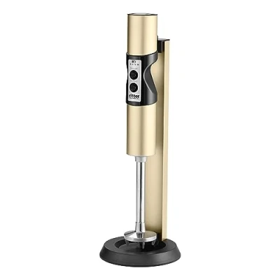 Afbeelding van ritter Staafmixer stilo 7 Plus, helder goud, draadloze, batterij aangedreven staafmixer, made in Germany
